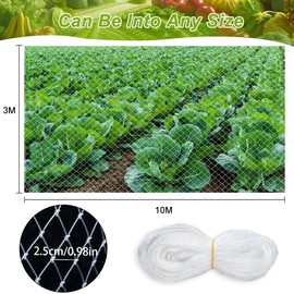 Cat Net for Balcony, 3 x 10 m, No Drilling, Cat Net, Bird Protection Net, Transparent, Balcony Net for Cats, Pigeon Net, Balcony, Pigeon Net for Garden, Balcony, Vegetable Gardens, Fruit Trees or Pond