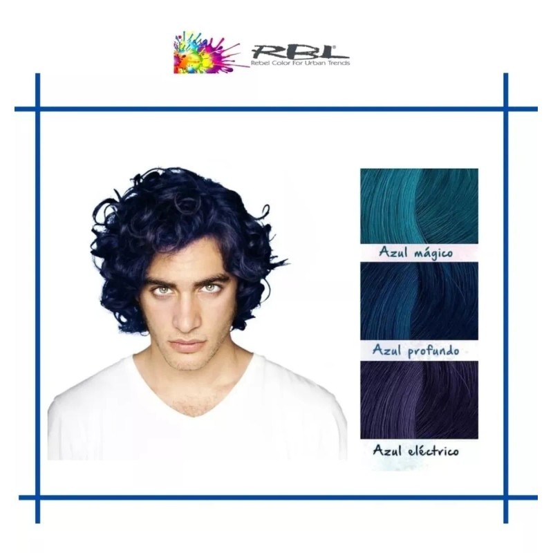 Hidracolor Rbl Tinte Profesional Semipermanente Fantasía Gama Azul 90g
