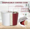 LITOPAK 80 Pack 12 oz Disposable Coffee Cups, Insulated Ripple