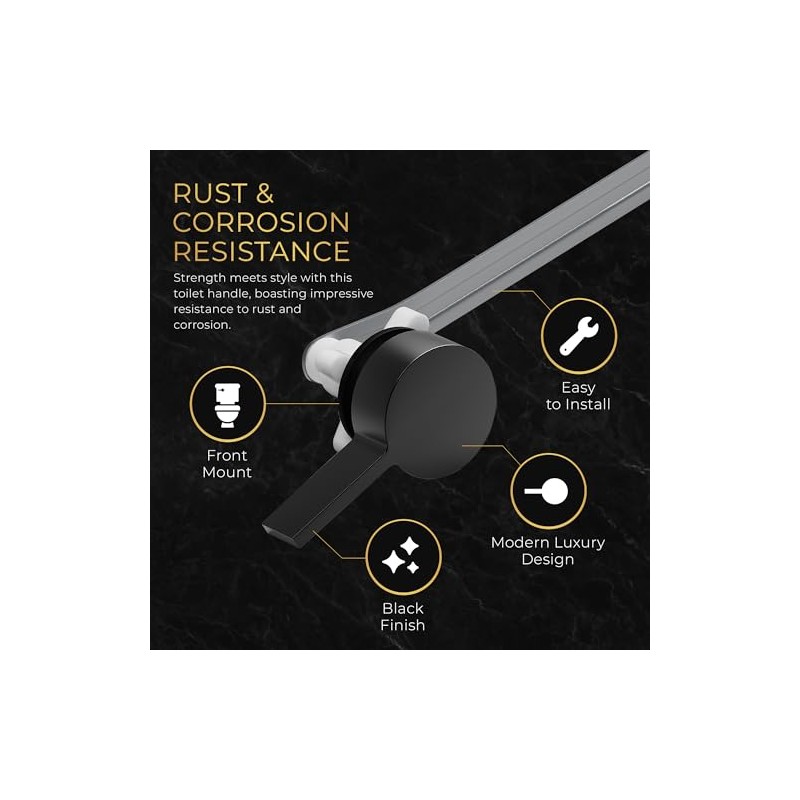 RAVINE Premium Modern Luxury Universal Toilet Handle Replacement, Majestic Collection.