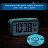 Peakeep Night Light Digital Alarm Clock Battery Operated with Indoor