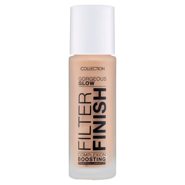Collection Cosmetics Gorgeous Glow Filter Finish, Illuminator, Primer and All Over Glow for Glowing Skin, Fair-Medium