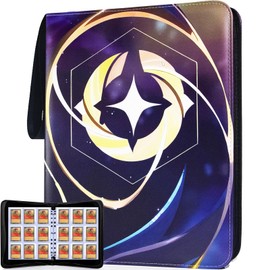 KarlyPro Premium Binder Compatible with Lorcana Cards 990 Pockets Collectible Card Holder for Sports Cards and other TCG Trading Cards with 55 Sleeves.