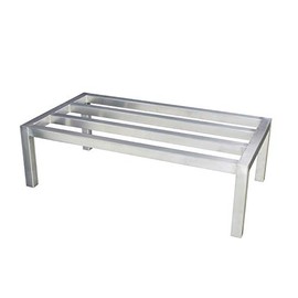 Thunder Group ALDN2036 Dunnage Rack, 20" x 36" x 12", Capacity 1500 lbs., Heavy-Duty, Square tubing, Welded, Aluminum, NSF (Shipped Freight only -No UPS)
