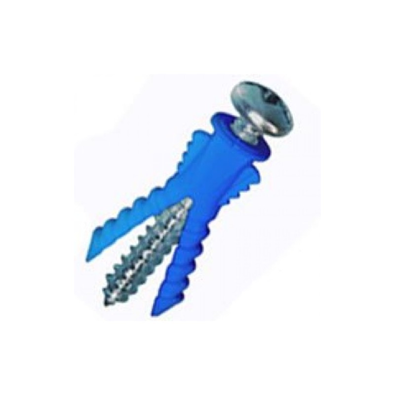 Cobra 187s Plastic Wall Anchor Screw, #6-8 X 1