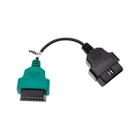vhbw OBD2 Adapter A1 16 Pin OBD1 to OBD2 Compatible with Lancia Lybra, Thesis, Ypsilon Car, Car