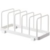 Yamazaki Industry 4747 Dish Stand, White, Approx. W 9.4 x D 3.9 x H 3.9 inches (24 x 10 x 10 cm), Plate, One-Handed, Dish Stand