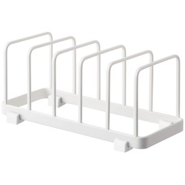 Yamazaki Industry 4747 Dish Stand, White, Approx. W 9.4 x D 3.9 x H 3.9 inches (24 x 10 x 10 cm), Plate, One-Handed, Dish Stand