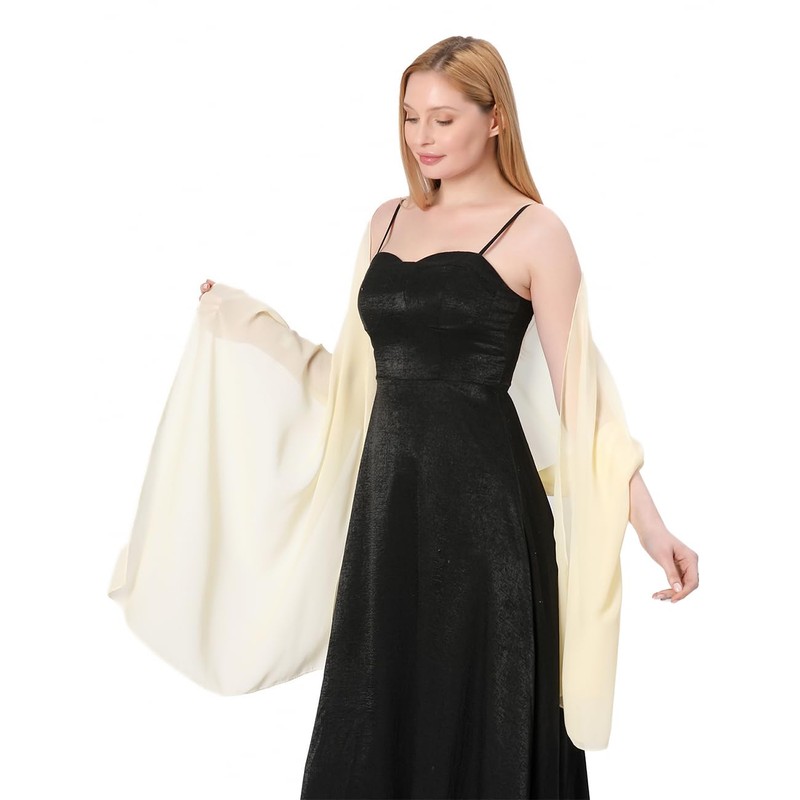 FAIRYGATE Halstuch Damen Weicher Chiffonschal Damen Schals Langer Schal Farbverlauf
