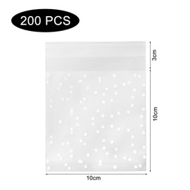 DAWRIS 200 Pcs Self Seal Clear Cellophane Bags, 4 X 5 Inches Small Sweets Cookies Bags, Food Safe Adhesive Plastic Bags, Treat Biscuit Packaging Bags for Cookies Candies, Gift, Jewellery