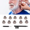 10pcs Sound Aid Replacement Domes Double Layers Sound Amplifier Earbud
