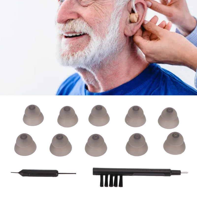 10pcs Sound Aid Replacement Domes Double Layers Sound Amplifier Earbud