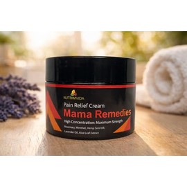 Mama Remedies Super Concentrated Topical Cream with Menthol & Herbal Oils | 4 fl oz (120 g)