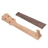 Ukulele Fretboard Neck Set Rosewood Okoume Wood Fingerboard Replacement for