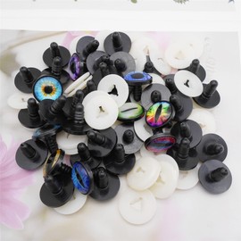20 Pairs Dragon Eye Safety Eye for Stuffed Animal Doll Making with Washer Craft Eyes Teddy Bear Amigurumi Crochet Toy 9mm