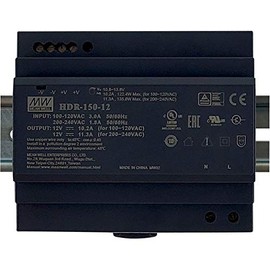 Meanwell HDR-150-12 DIN Rail Power Supply 150W, 12V