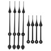 Veemoon 4pcs Wall Clock Extra Long Hands Extra Long Clock