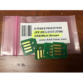 AAA Compatible Extra High Capacity Toner Chip for Xerox VersaLink C7020, C7025, C7030 (USA, Western Europe) (106R03737-106R03740) (Black, Cyan, Magenta, Yellow, 4-Pack)