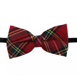 coool Tuxedo Unique Style Red Pattern Plaid Neckwear Adjustable Adult Men Bow Tie