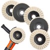 125mm Wool Polishing Wheel, 5 Pcs Wool Buffing Pads Wheels