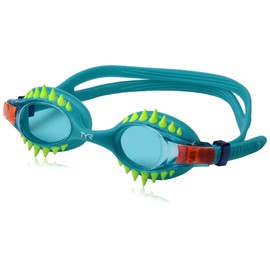 TYR Kids Swimple Spikes Googles, Spikes/Blue/Turquoise, One Size