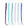 Prettyland - GHW08 colorful multi-colored 12-piece hair extension set hairpiece