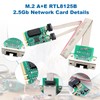 M.2 2.5G Gigabit LAN Ethernet Card, M.2 Key A+E 2.5