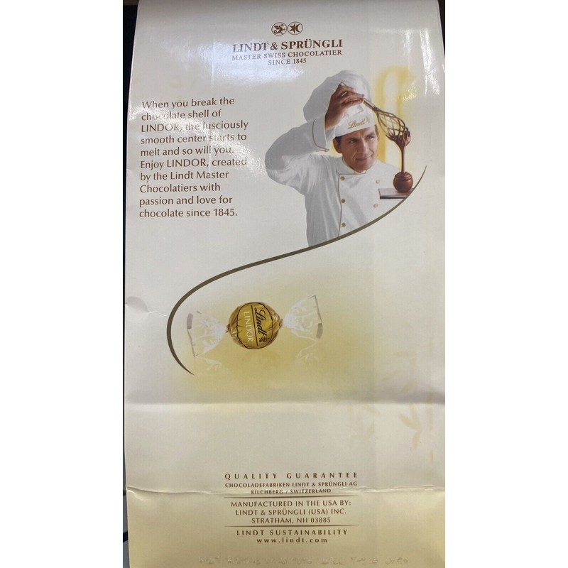 Lindt 5x NEW Lindt LINDOR White Chocolate Truffles 8.5 oz