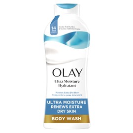 Olay Body Wash for Women, Ultra Moisture, For Extra Dry Skin, 24hr Moisturizing, Hydrating & Refreshing, B3 Vitamin Complex, Free of Parabens & Phthalates, Scented, 22 fl oz