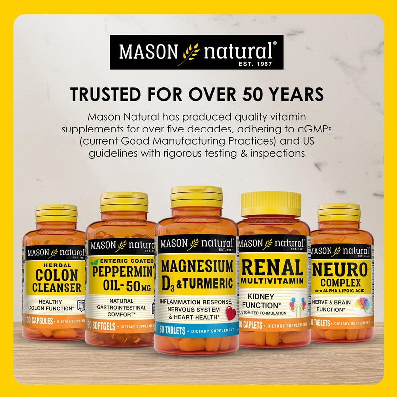 MASON NATURAL Glucosamine Chondroitin 1500/1200 3 Per Day with Vitamin