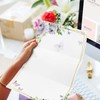 FYSUIMU 60 Sheets Floral Butterfly Stationery Letterhead Paper Watercolor Lavender