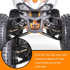 HOLATO 10-10mm Left Right Tie Rod Ball Joint for 50cc 70cc 90cc 110cc 125cc Tao Tao ATK 125 Coolster Baja Kazuma Roketa 4 Wheeler ATV Quad Go Cart Kart Pit Dirt Bike Moped Scooter Part