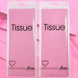 Light Pink Tissue | 8 Sheets of Tissue Paper | 2 Packs, Each with 4 Sheets Premium Quality Tissue | Biodegradable Packaging | Each Sheet 50x70cm, Ideal for Gift Wrapping and Crafting