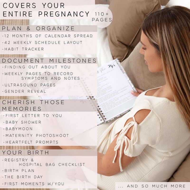 Pregnancy Journal for First Time Moms | Weekly Pregnancy Tracker