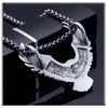 Xusamss Punk Rock Titanium Steel Wings Eagle Pendant Necklace,24inhes Link