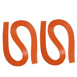 PATIKIL 240pcs Quilling Strips Paper 3/16"(5mm) 21"(54cm) Origami Paper Quilling Strip for Art DIY Hand Craft Christmas, Orange