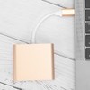 Type‑c to HDMiUSB3.1 Converter Aluminium Alloy Shell Compact Multi‑Port Support