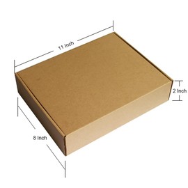 GDYIHANG 11x8x2 Inches 30Pack Gift box,Mail order box Brown，Moving Boxes Cardboard Box corrugated packaging box for Packing, Shipping,storage or small business pac（30, 11x8x2)