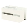 COLLEND Remote Control & Tablet Holder with Pocket, White, 7.1