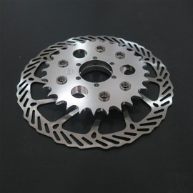 CDHpower - Rotor de freno de disco de 180 mm, adaptador y piñón de 28 T para bicicleta motorizada a gas 48 cc/66 cc/80 cc/YD100