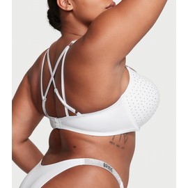 Victoria's Secret Shine Strap Bombshell Push-Up Bikini Top White