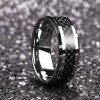Unbranded King Will GENTLEMAN 7mm Size 9Engagement Ring Black, Ring