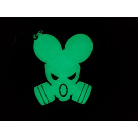 Mad Bunny Gas Mask Glow In The Dark Key Chain