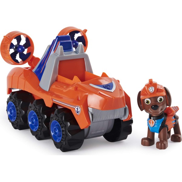 PAW Patrol Dino Rescue Zuma’s Deluxe Rev Up Vehicle with Mystery Dinosaur Figure