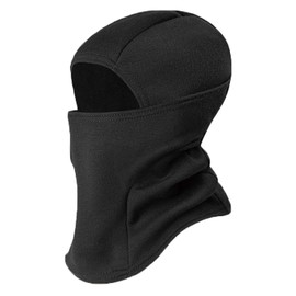 TRIWONDER Kids Fleece Balaclava Winter Hat Neck Warmer Ski Mask Windproof Ski Balaclava (CA/US, Alpha, One Size, Black)