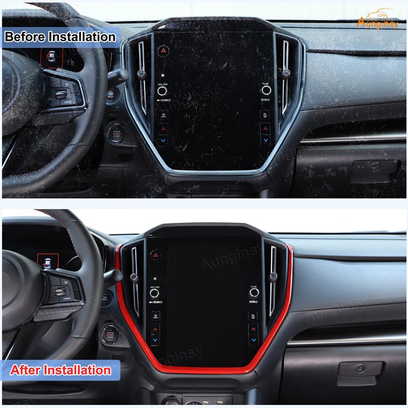 Aunginsy Center Console Navigation Panel Trim Cover Compatible with Subaru