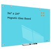 White Board Dry Erase Board 36x24 Inches Magnetic Glass Whiteboard,