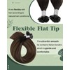 Ugeat 22inch Flat Tip Remy Hair Extensions for Women Brown
