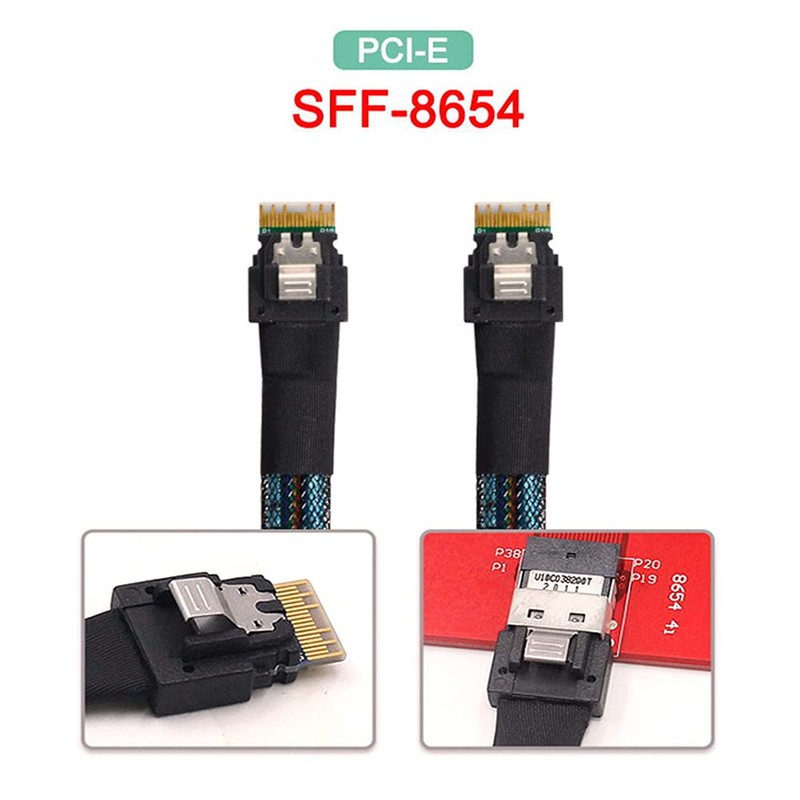 NFHK PCI-E Slimline SAS 4.0 SFF-8654 4i 38pin Host to