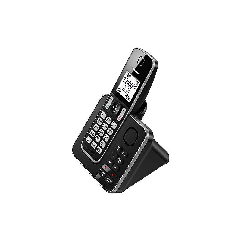 Panasonic KX-TGD392CB inalámbrico contestador automático Negro 2 Auriculares (Reacondicionado)